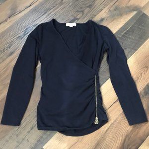Kors Comfortable Classic Navy Work/Dinner Wrap Shirt
